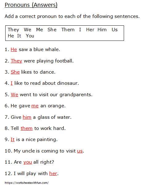 Grade 3 Pronouns Worksheets K5 Learning Pronoun Case Worksheet Answers Davies Sophie